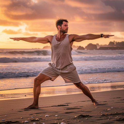 Un ambiente sereno de un estudio de yoga, con colchonetas y accesorios listos para la práctica de resistencia.